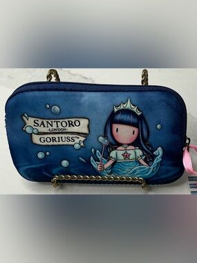 Santoro Coin Wallet Navy Princess Kids Pencil Case - Blue new